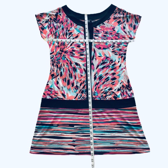 Donna, Medium, Short-Sleeve Drop-Waist Mini Dress - Picture 7 of 8